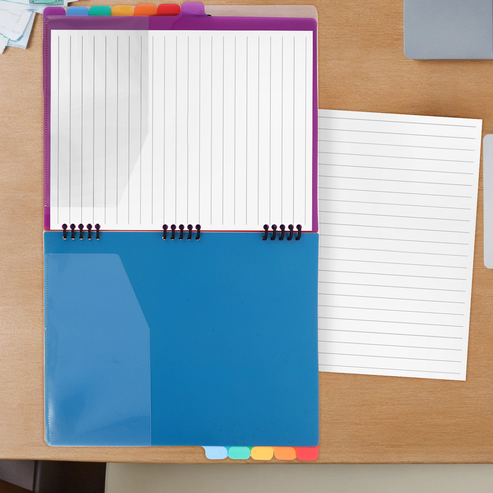 Tab Divider A4 - A4 Document Organizer Folder with Ring