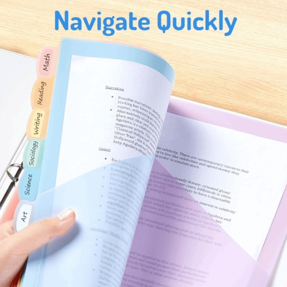 Clear Durable Binder Dividers  - огляд і ціна Tab Divider A4