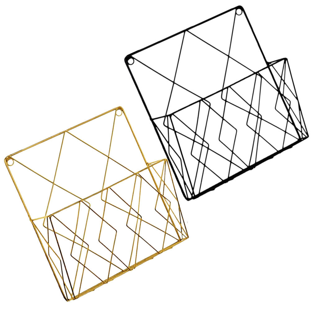 2Pcs Premium Metal Wall File O - огляд і ціна Magazine Holder Rack