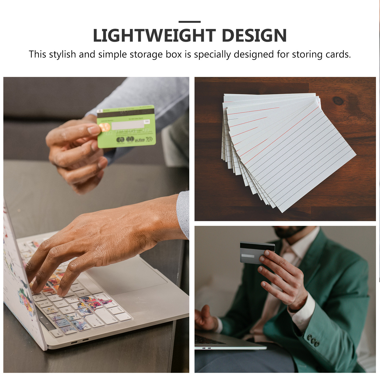 4Pcs Index Card File Box Thick - огляд і ціна Index Card Holder