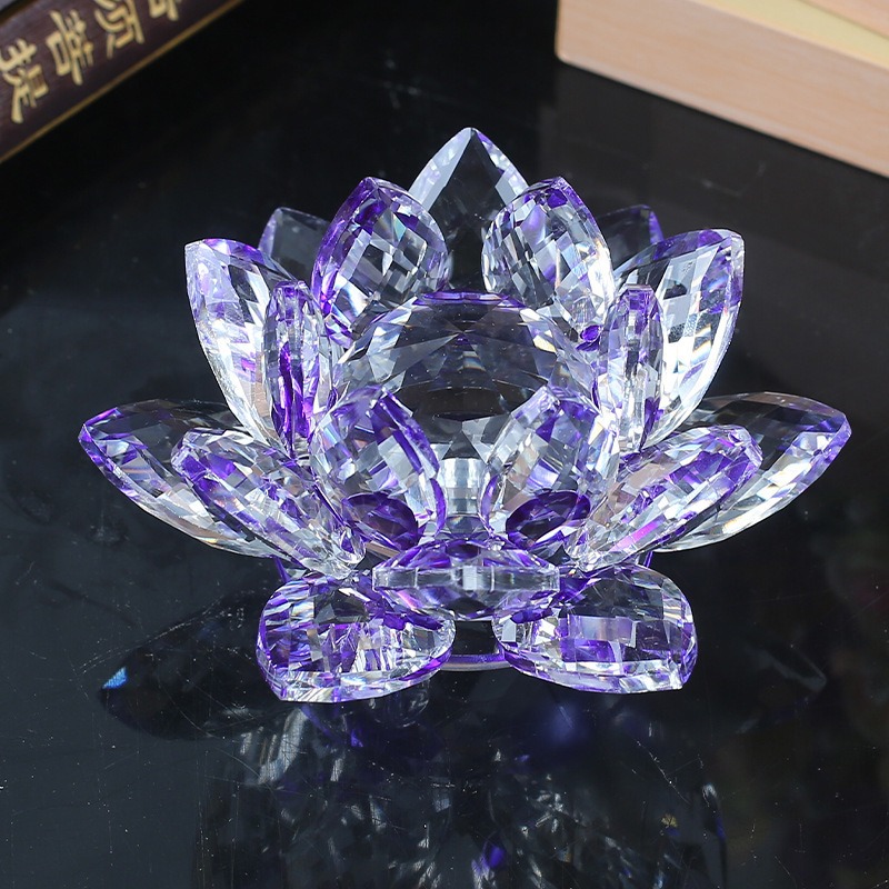 Crystal Lotus Flower Figurine  - огляд і ціна Paper Weight Crystal