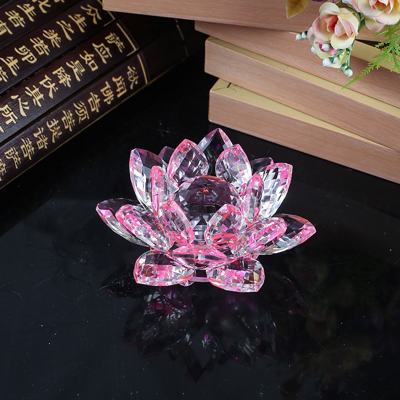 Crystal Lotus Flower Figurine  - огляд і ціна Paper Weight Crystal